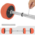 Halters - Adjustable Dumbbell set - 25 kg - Orange