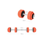 Halters - Adjustable Dumbbell set - 25 kg - Orange