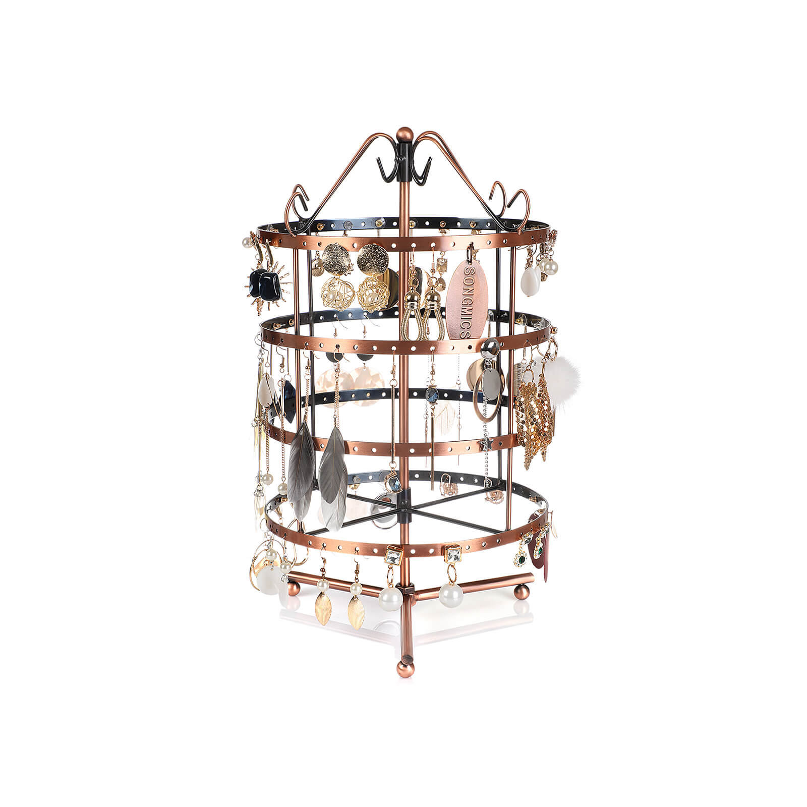 Jewelry rack - 4 -layer standard - Jewelry rack - copper color
