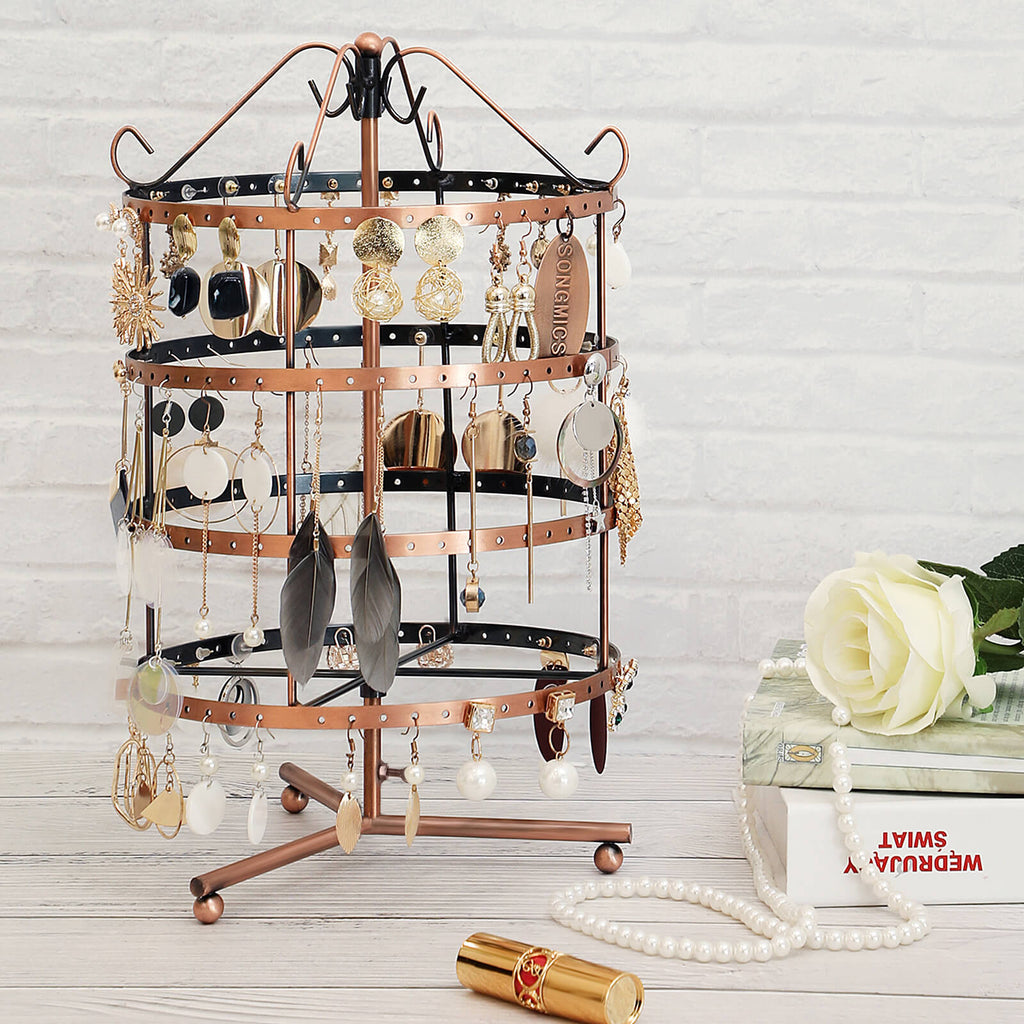 Jewelry rack - 4 -layer standard - Jewelry rack - copper color