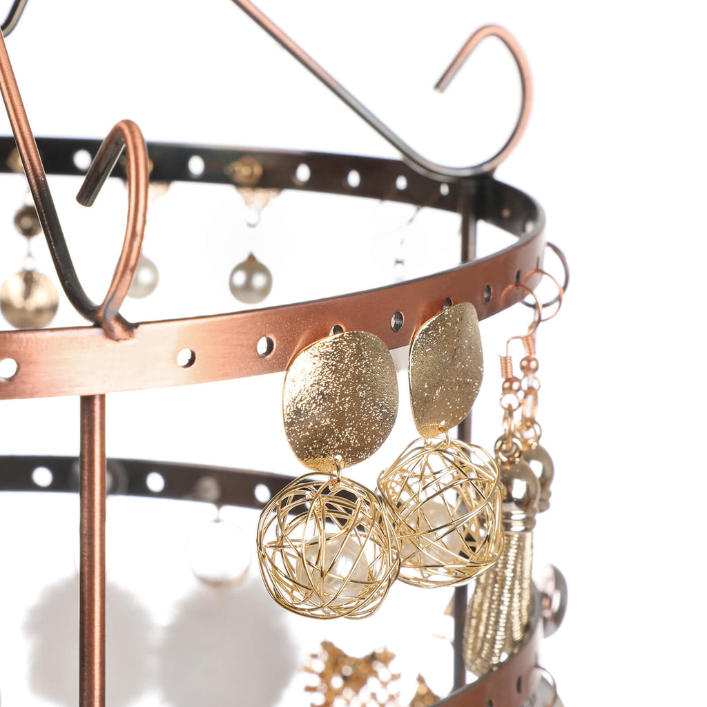 Jewelry rack - 4 -layer standard - Jewelry rack - copper color