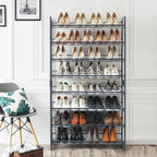 Shoe rack - 8 levels - Stackable shoe storage - 2 x 4 levels