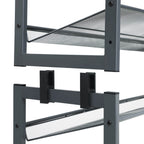 Shoe rack - 8 levels - Stackable shoe storage - 2 x 4 levels