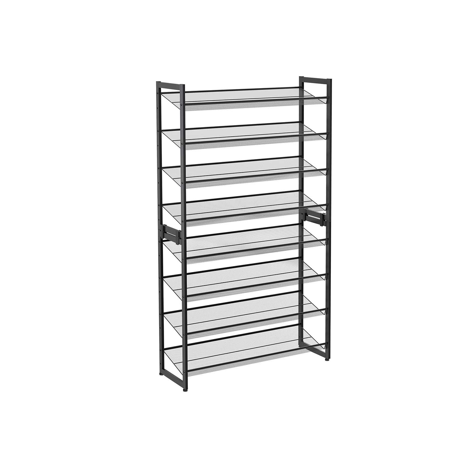Shoe rack - 8 levels - Stackable shoe storage - 2 x 4 levels