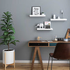 Bookshelves - Floating - Set of 3 - High Gloss White