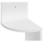 Corner board - 5 levels - Floating - Wall shelf - White