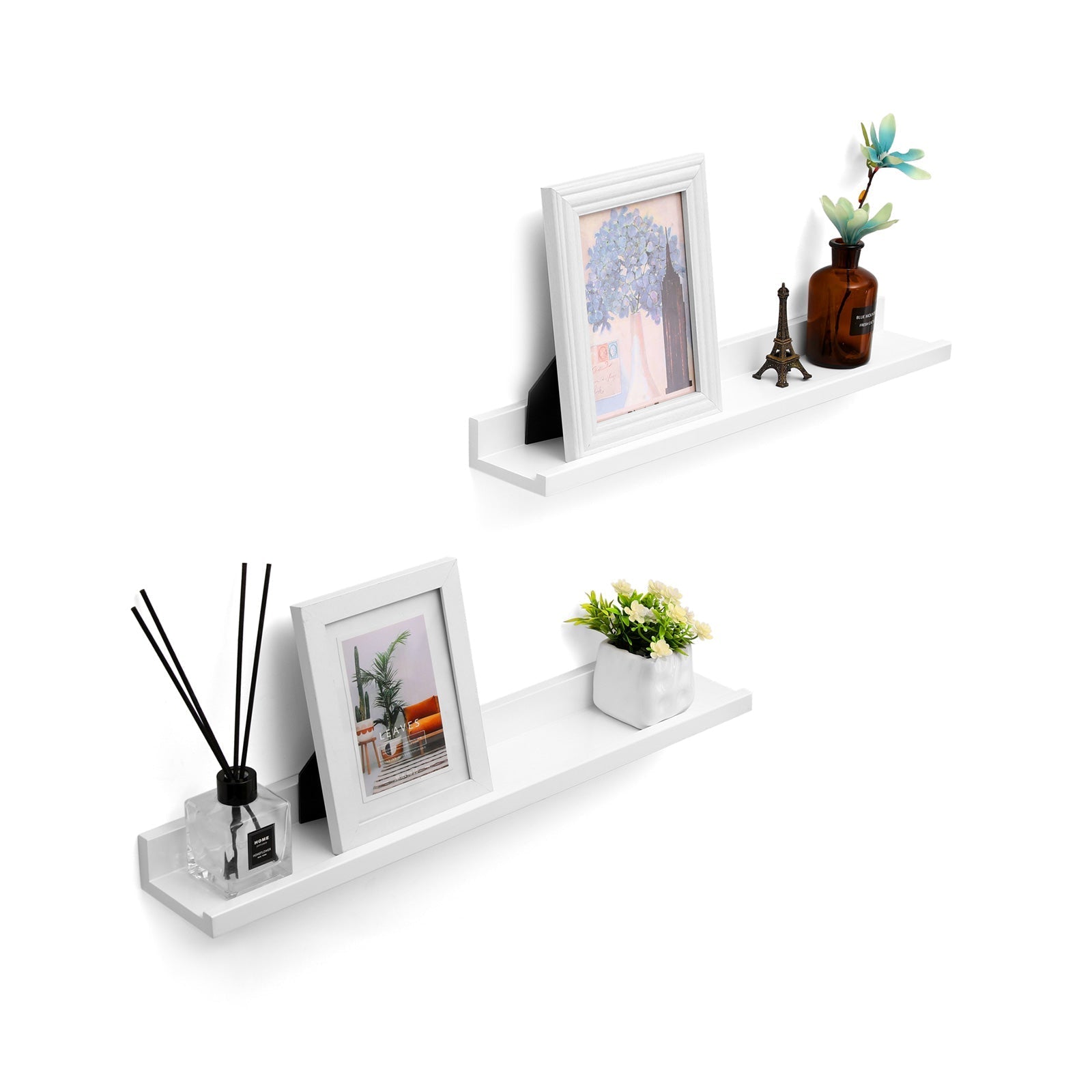 Floating planks - Set of 2 - Glossy White