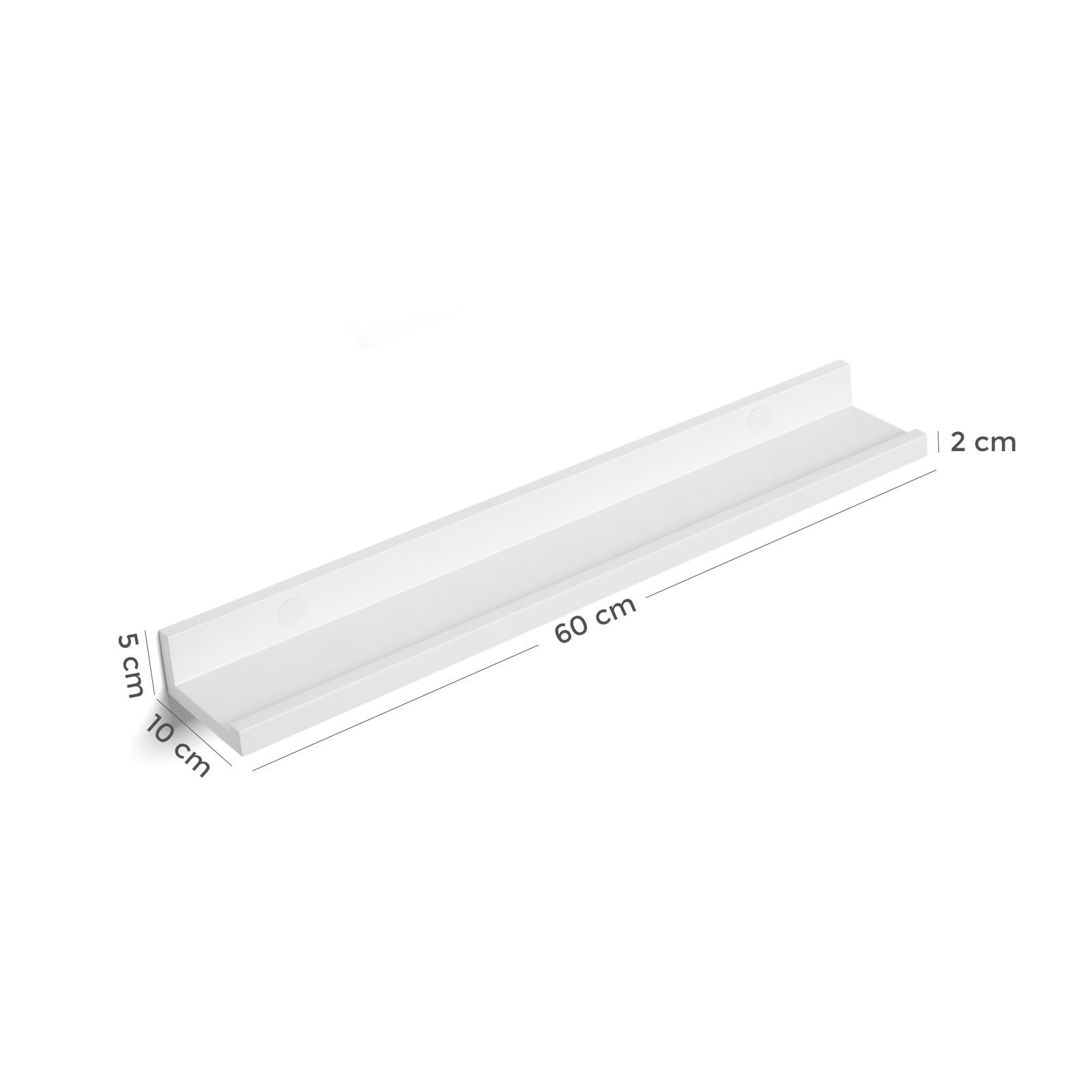 Floating planks - Set of 2 - Glossy White