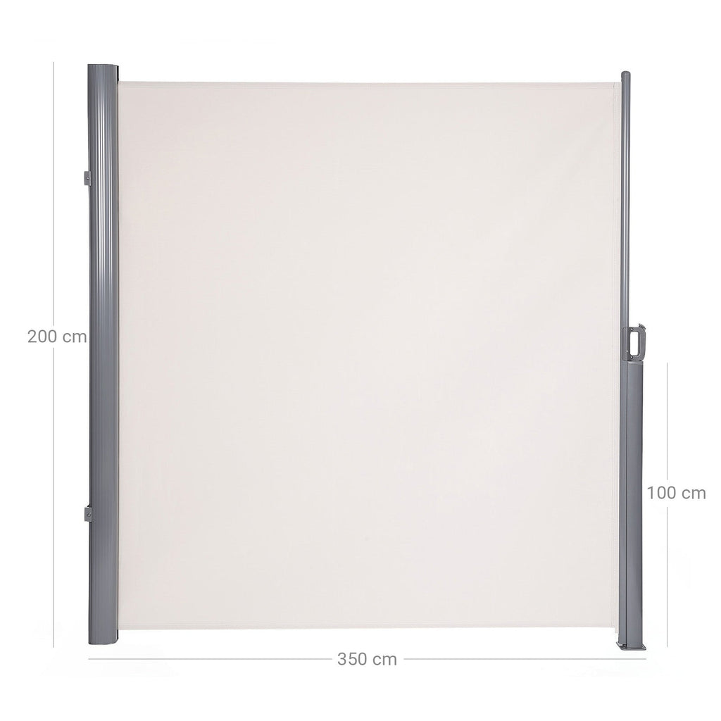 Side canopy - View screen - Windshield - 200 x 350 cm - Beige