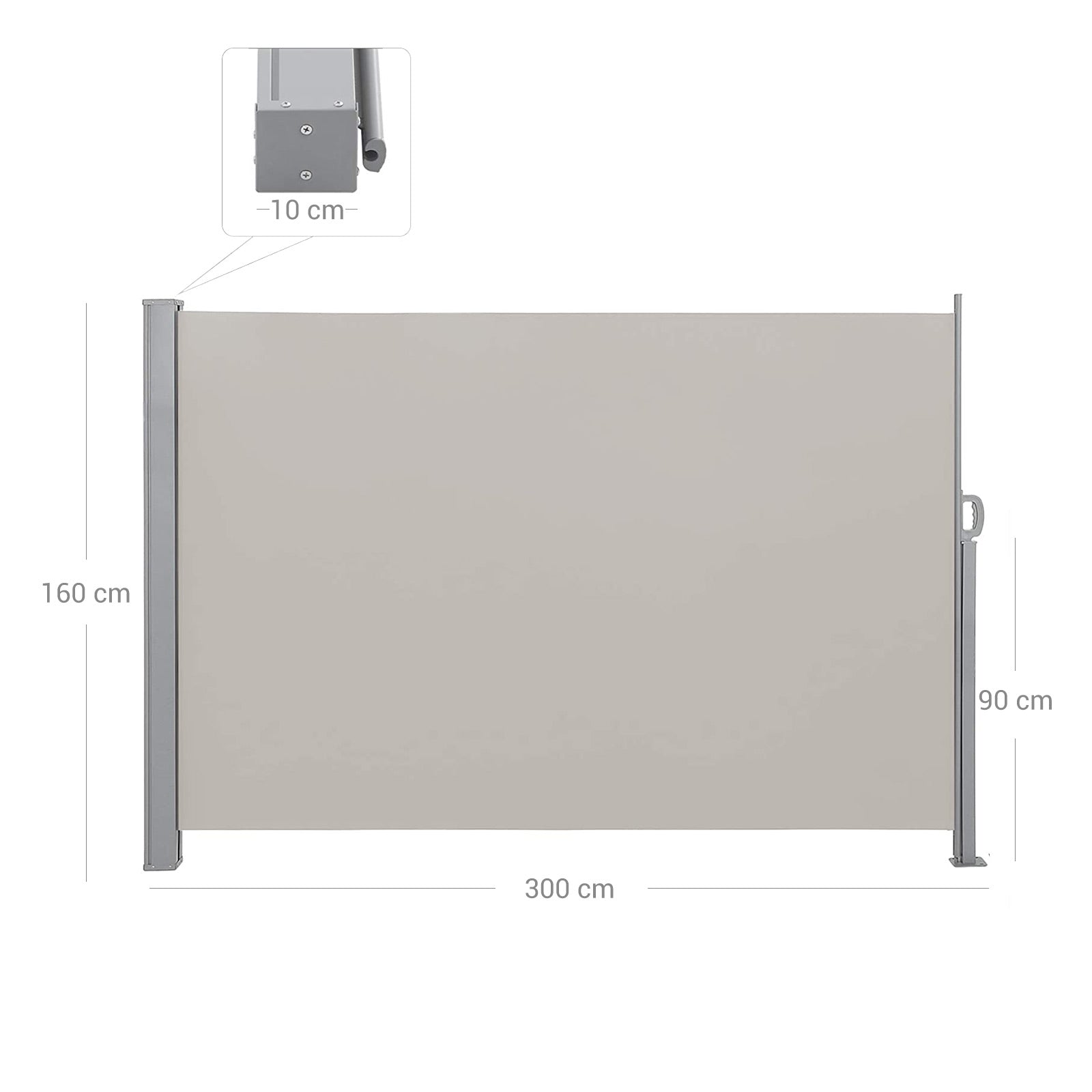 Side canopy - suitable for balcony