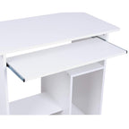 Desk - with extendable keyboard - White