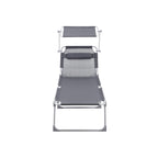 Sunter - Lounge Bed - Lounger - With Sun Visit - Lay capacity of up to 250 kg - Gray
