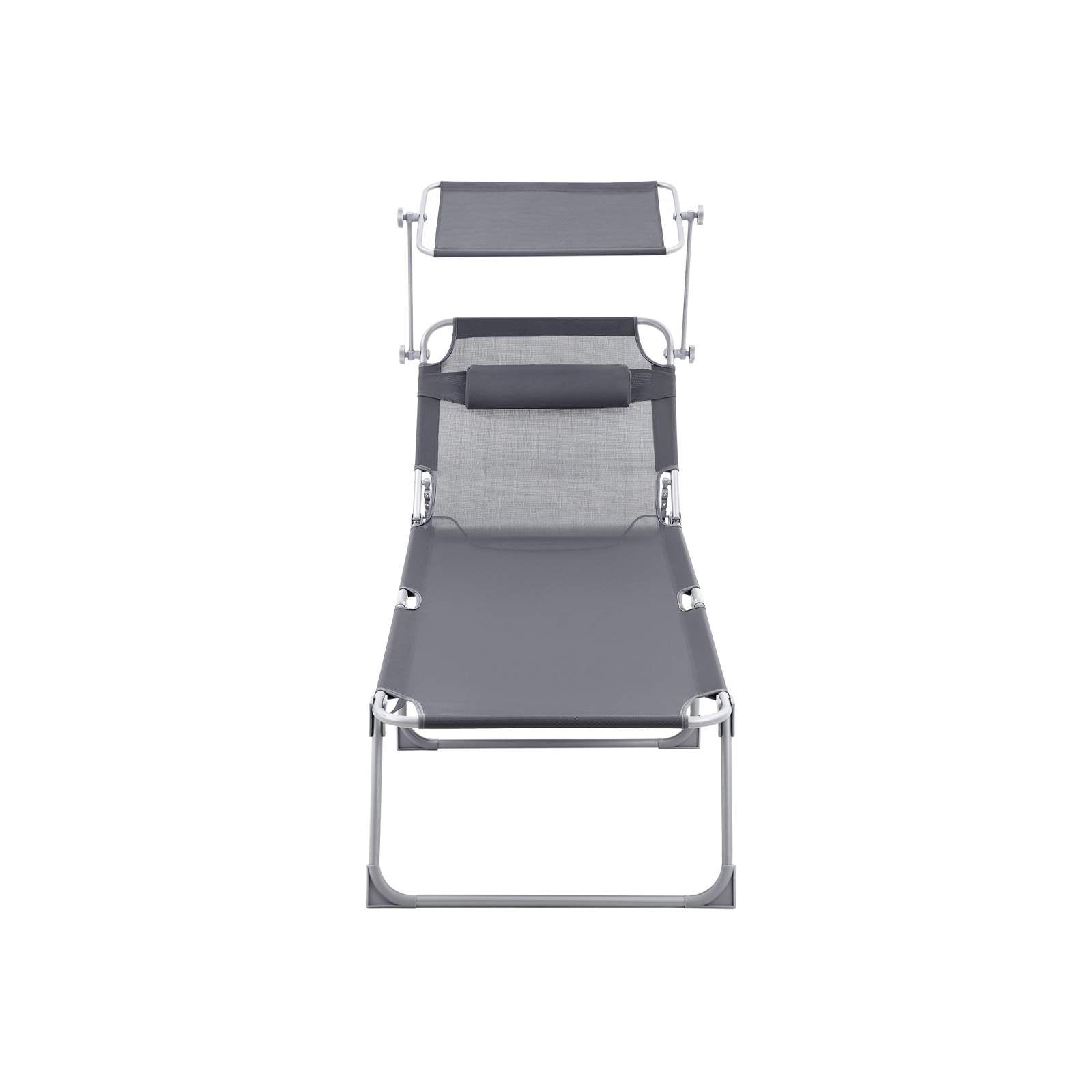 Sunter - Lounge Bed - Lounger - With Sun Visit - Lay capacity of up to 250 kg - Gray
