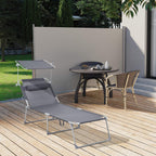 Sunter - Lounge Bed - Lounger - With Sun Visit - Lay capacity of up to 250 kg - Gray