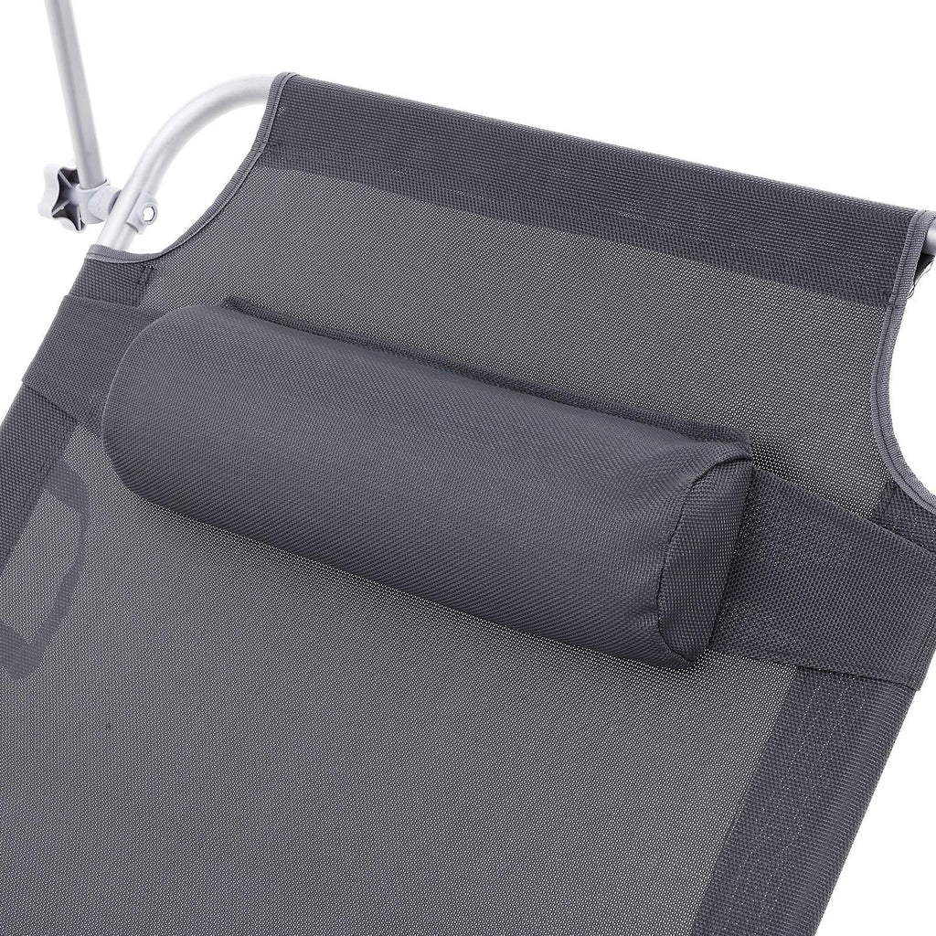 Sunter - Lounge Bed - Lounger - With Sun Visit - Lay capacity of up to 250 kg - Gray