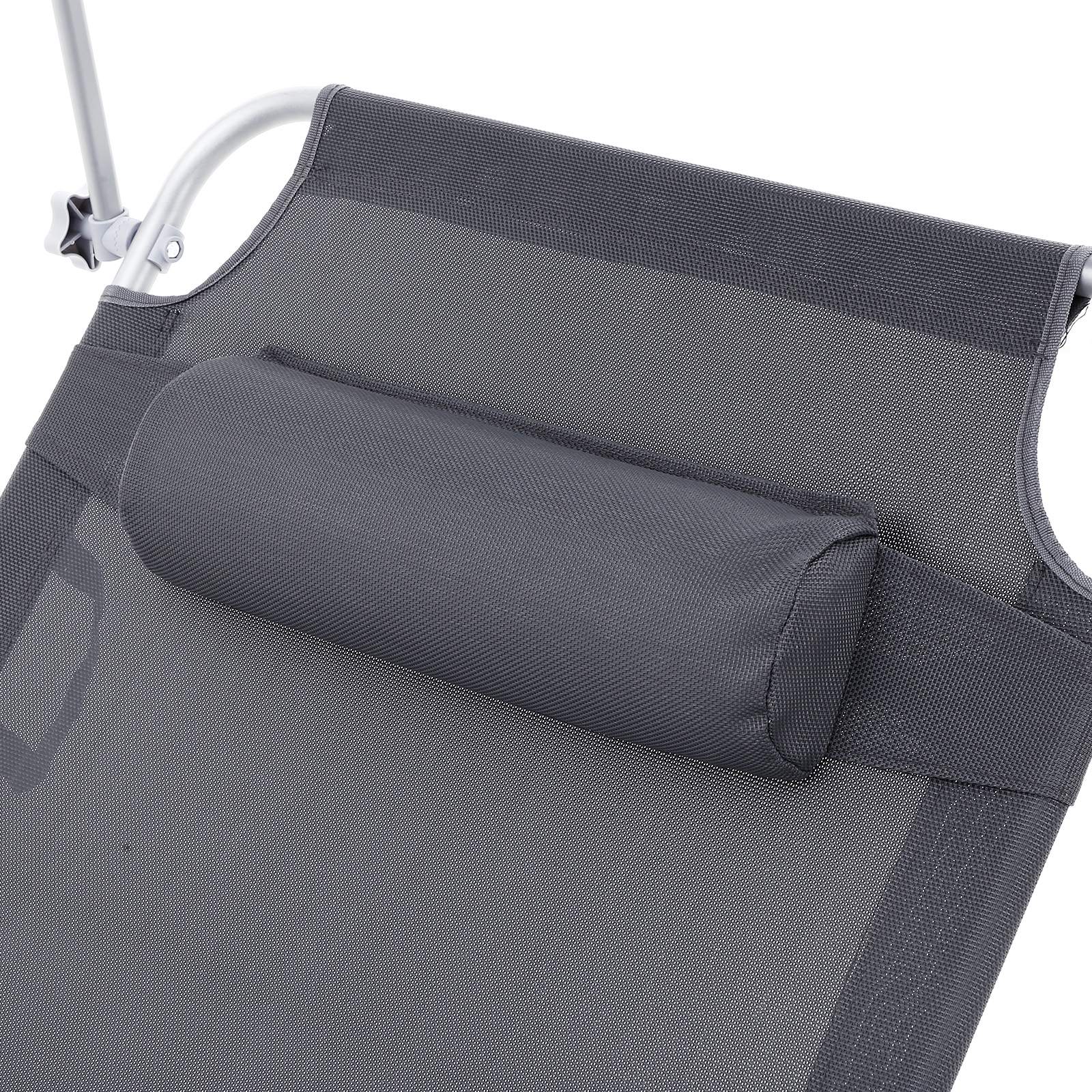 Sunter - Lounge Bed - Lounger - With Sun Visit - Lay capacity of up to 250 kg - Gray