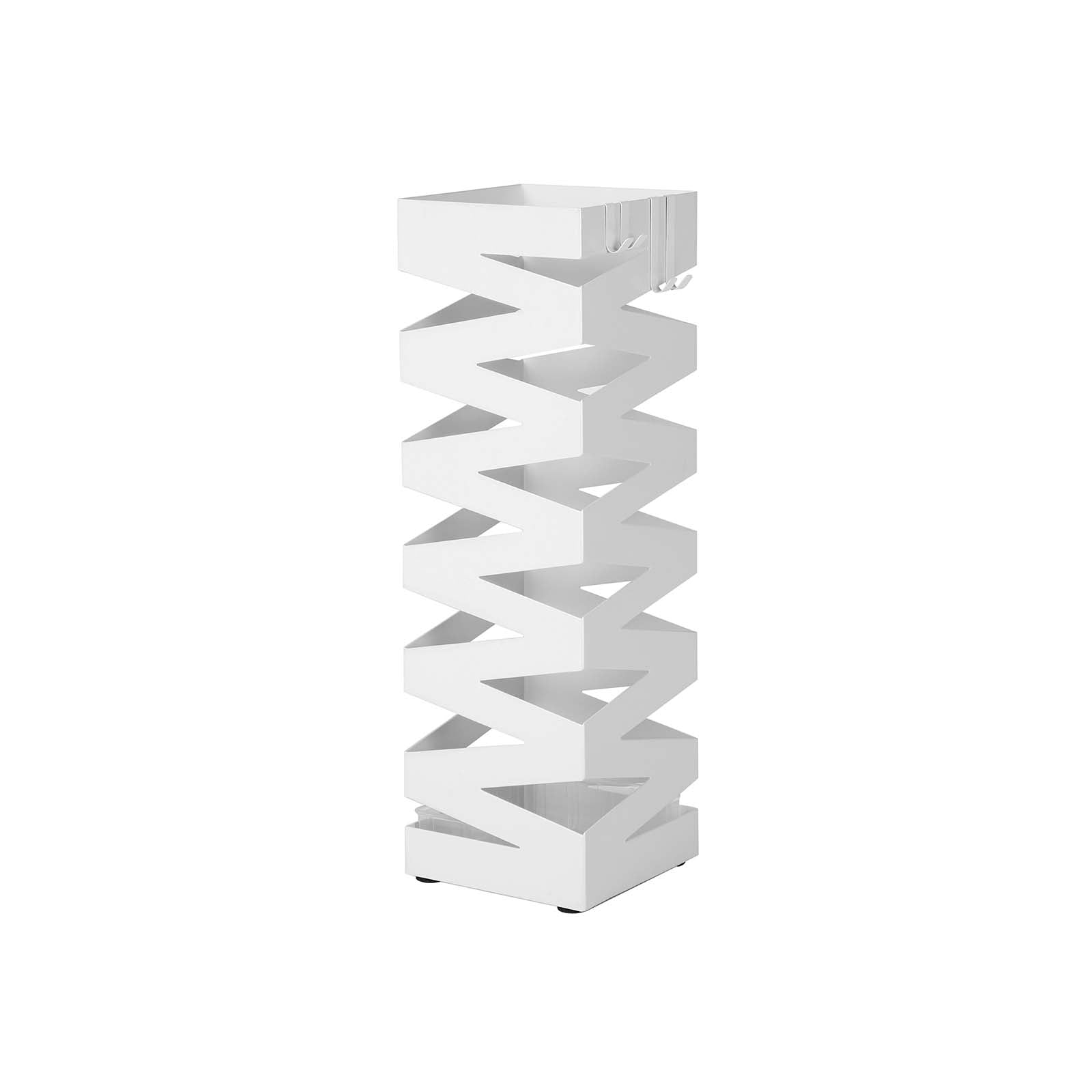 Umbrella holder - Square Design - With Water Collection - White