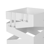 Umbrella holder - Square Design - With Water Collection - White