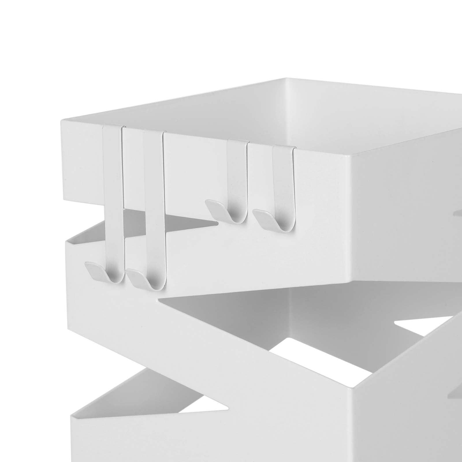 Umbrella holder - Square Design - With Water Collection - White