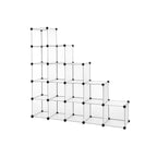 Cube cabinet - Racking system - 16 cubes - Transparent