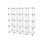 Cube cabinet - Racking system - 16 cubes - Transparent