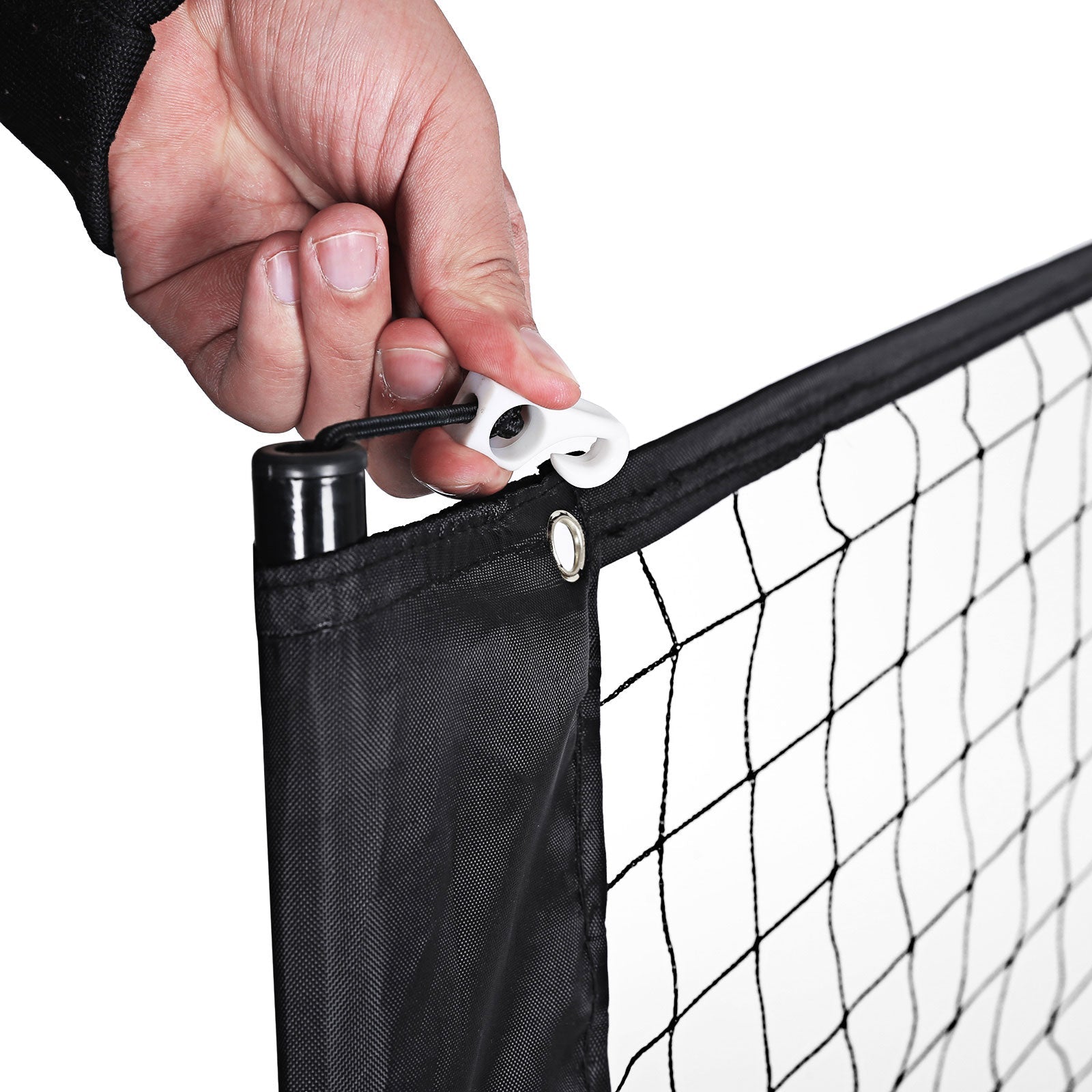 Badmintonnet - height adjustable - Tennisnet Standard - Black