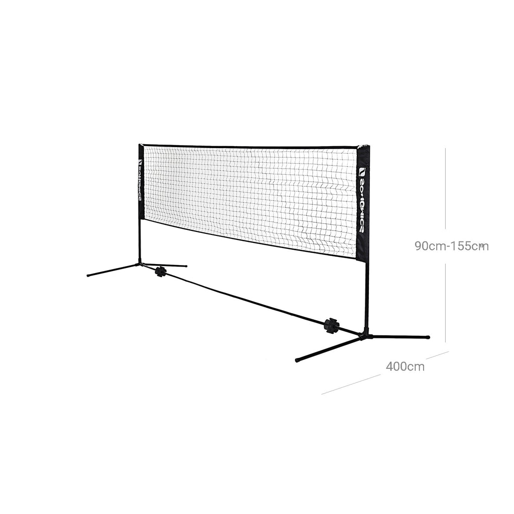 Badmintonnet - height adjustable - Tennisnet Standard - Black