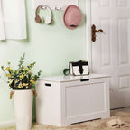 Bench with storage space - Shoe bench - Toy box - Storage cabinet - White