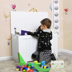 Bench with storage space - Shoe bench - Toy box - Storage cabinet - White