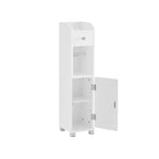 Toilet cupboard - Bathroom cabinet - With adjustable board - Waterproof legs - White