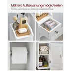 Toilet cupboard - Bathroom cabinet - With adjustable board - Waterproof legs - White