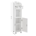 Toilet cupboard - Bathroom cabinet - With adjustable board - Waterproof legs - White