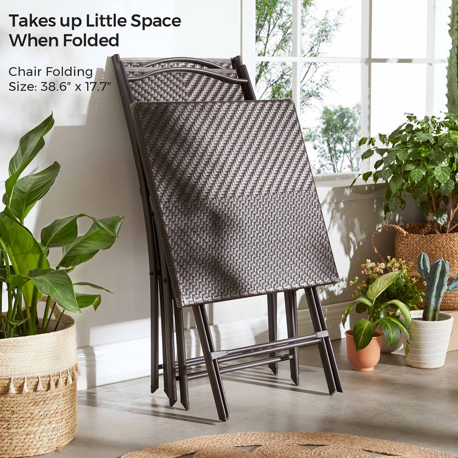 Garden furniture set - Coffee brown