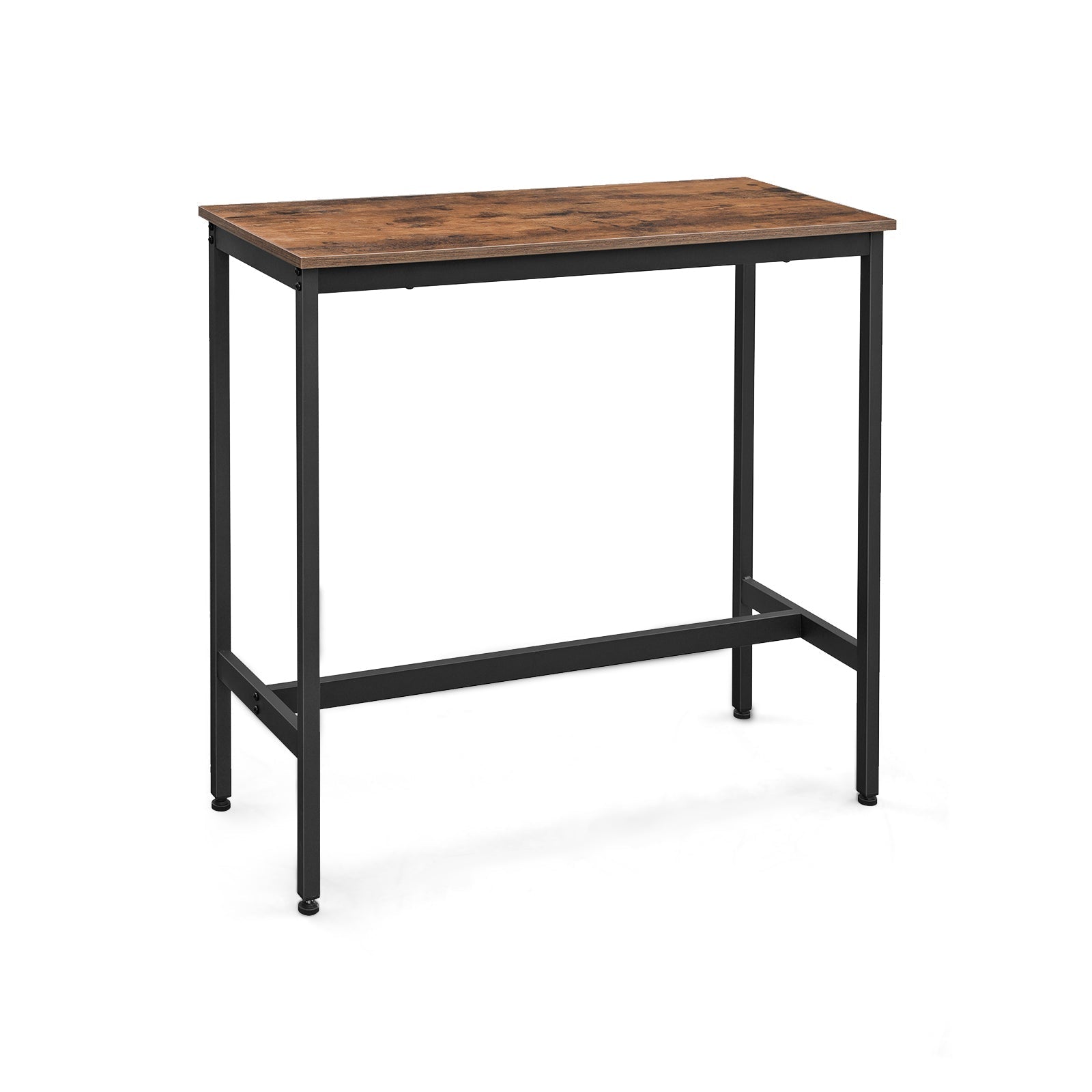 Bar table - narrow kitchen table - 120 x 40 x 100 cm - rectangular - brown/black