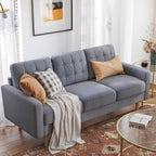 Sofa - 3 -seater living room bench - Updated - 182 x 80.5 x 84 cm - Gray