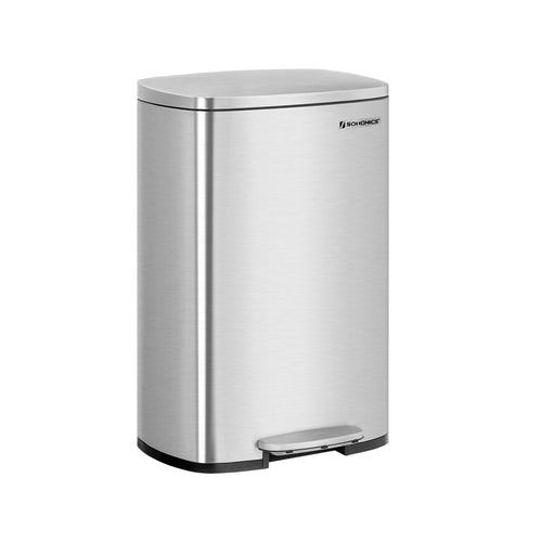 Garbage bin - Pedal bin - 50l - Stainless steel - Softclose - airtight - plastic inner bucket