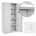 Archive cabinet - Office cabinet - With 2 doors - Gray
