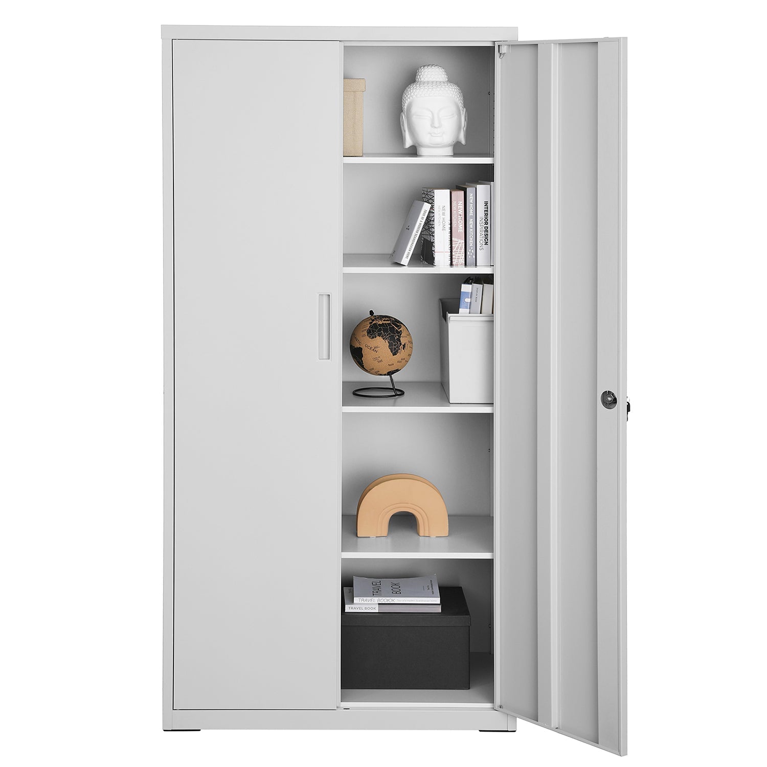 Archive cabinet - Office cabinet - With 2 doors - Gray