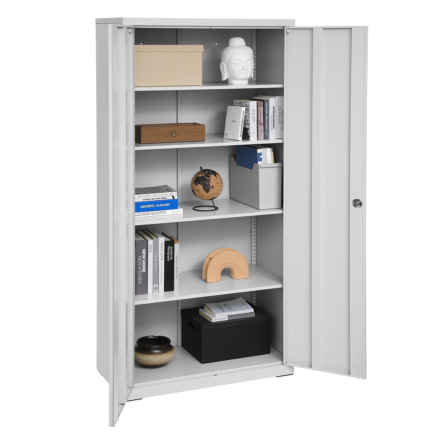 Archive cabinet - Office cabinet - With 2 doors - Gray