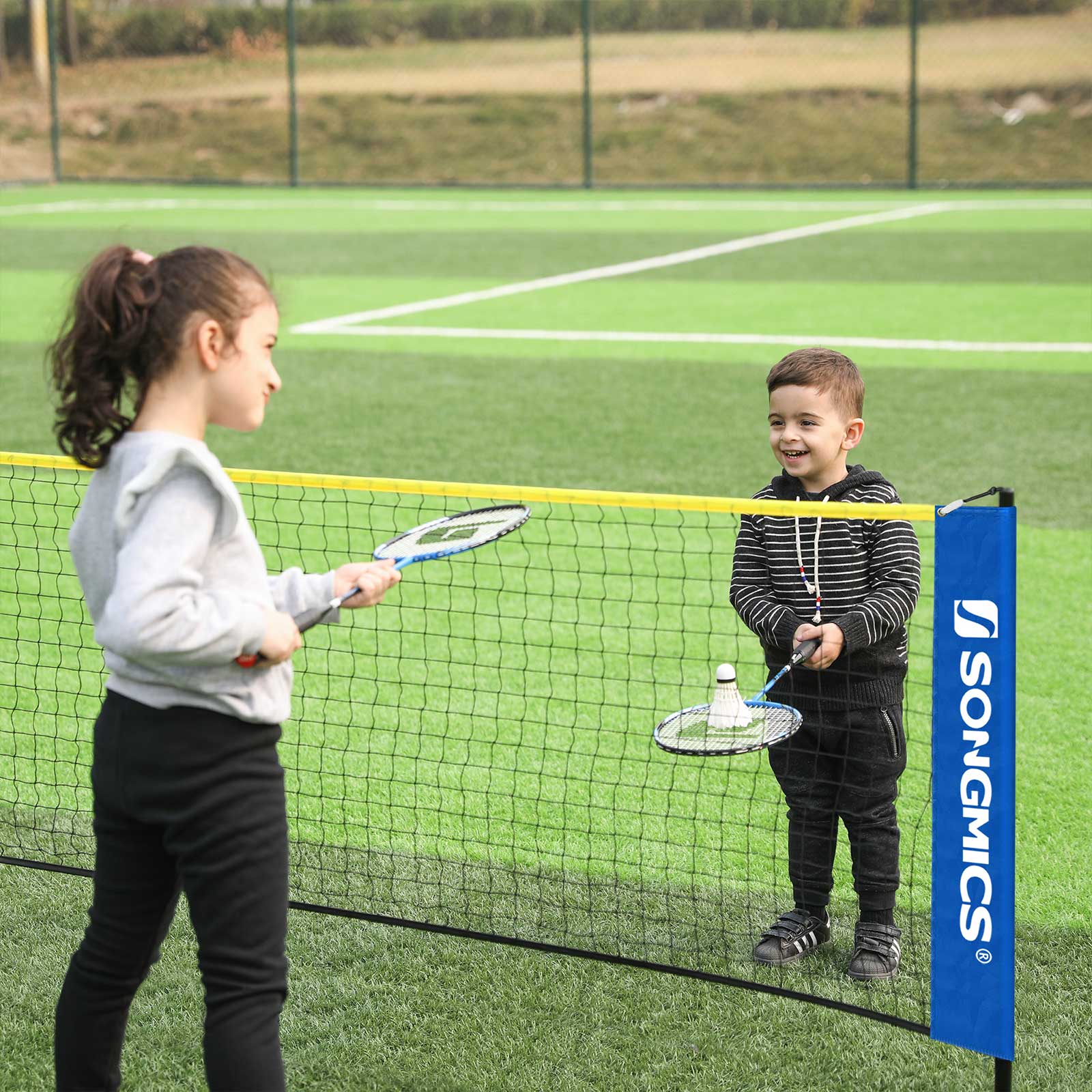 Badmintonnet - 5 m - Blue & Yellow