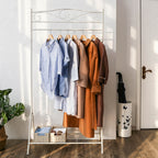 Coat rack - Clothing rack - With shoe rack - White