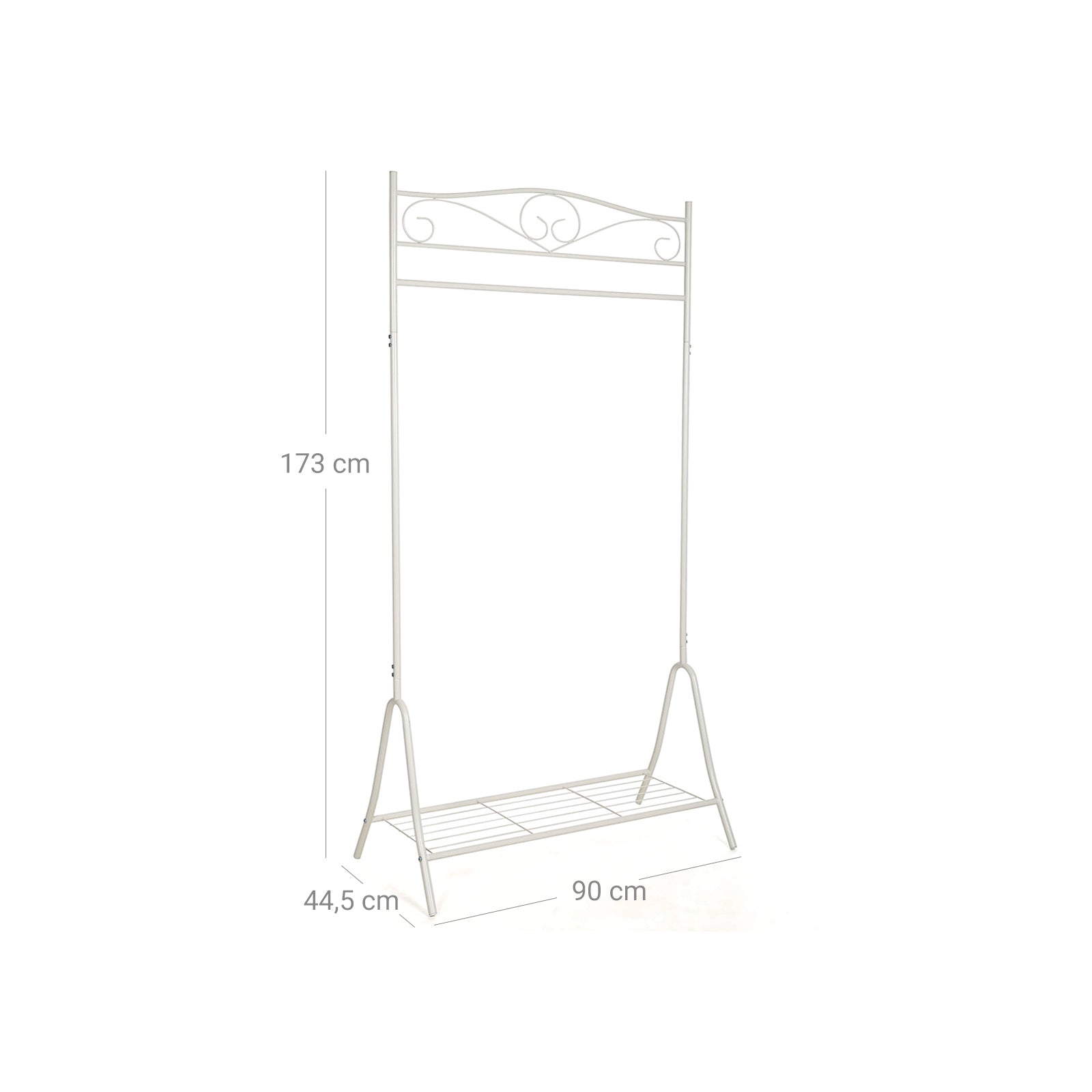 Coat rack - Clothing rack - With shoe rack - White