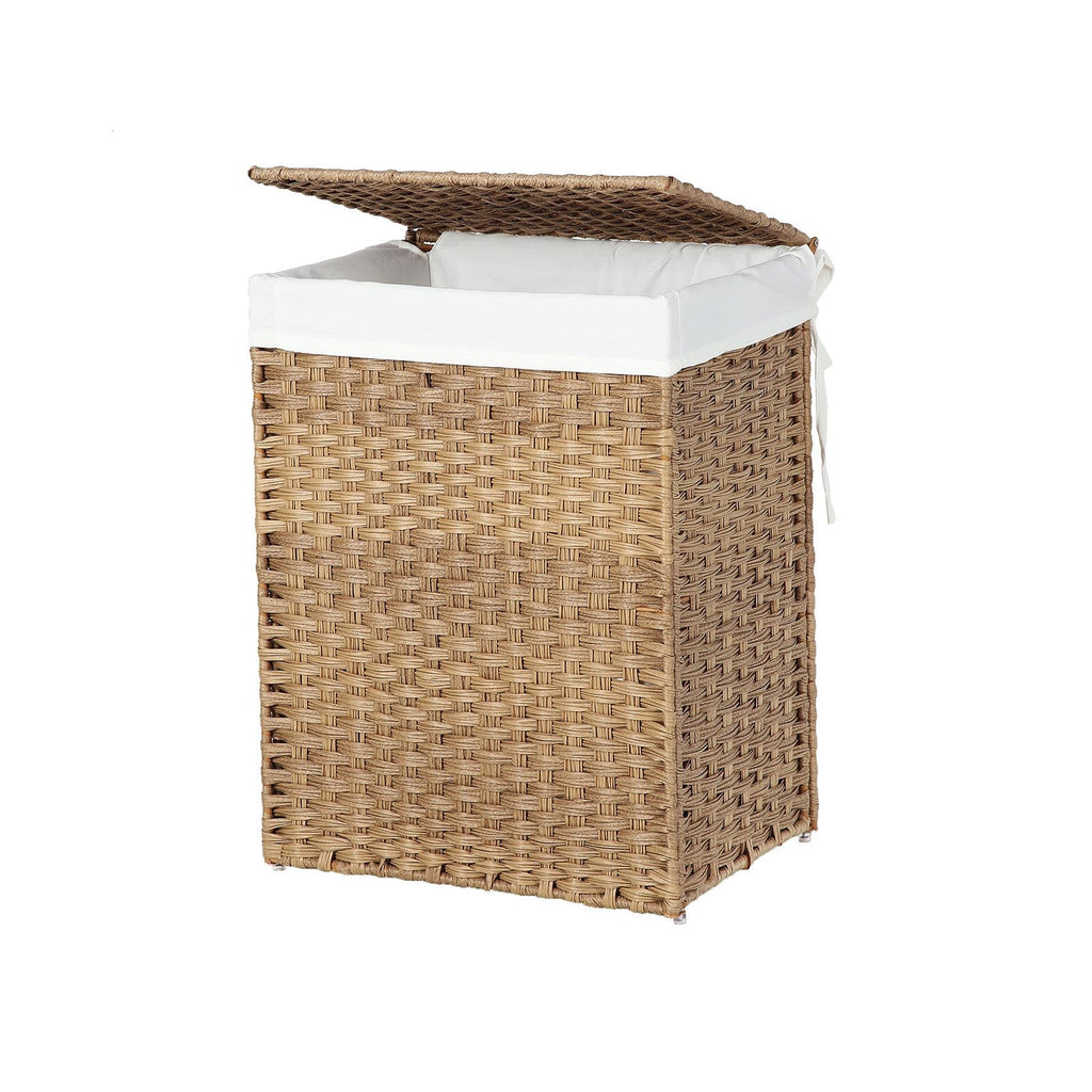 Laundry basket - Polyrotan - 90 L - Brown