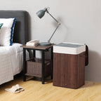 Laundry basket - Bamboo - 72 L - Brown