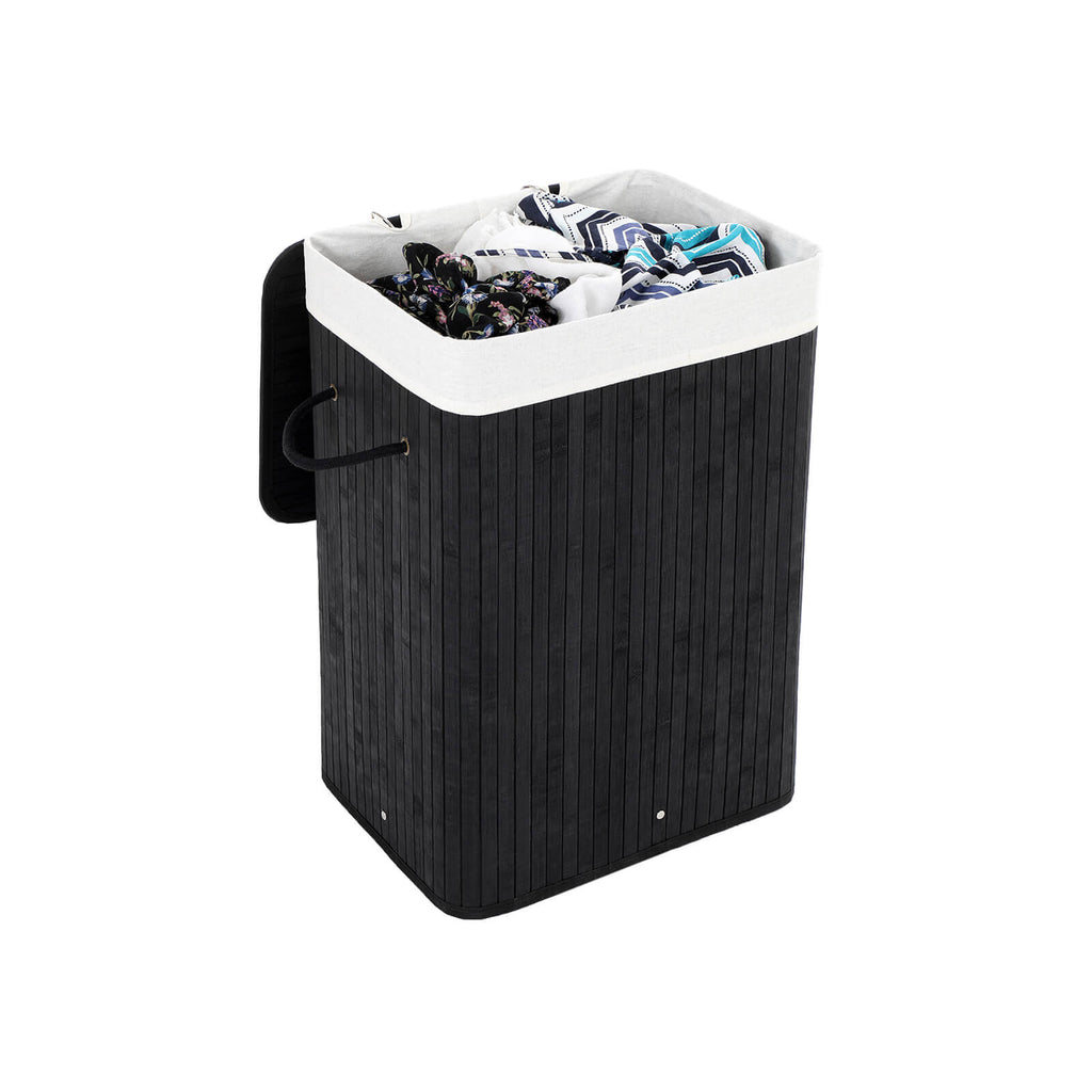 Laundry basket - Bamboo - 72 L - Brown