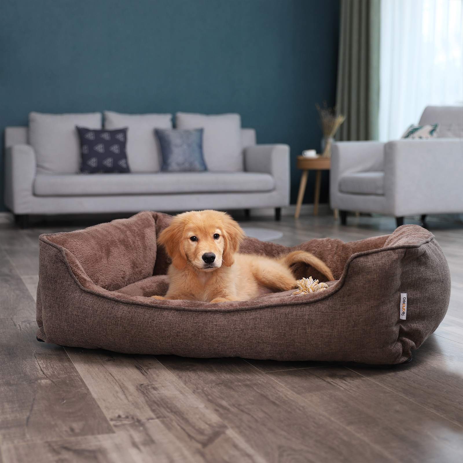 Dog basket - Washable - 110 cm - Brown