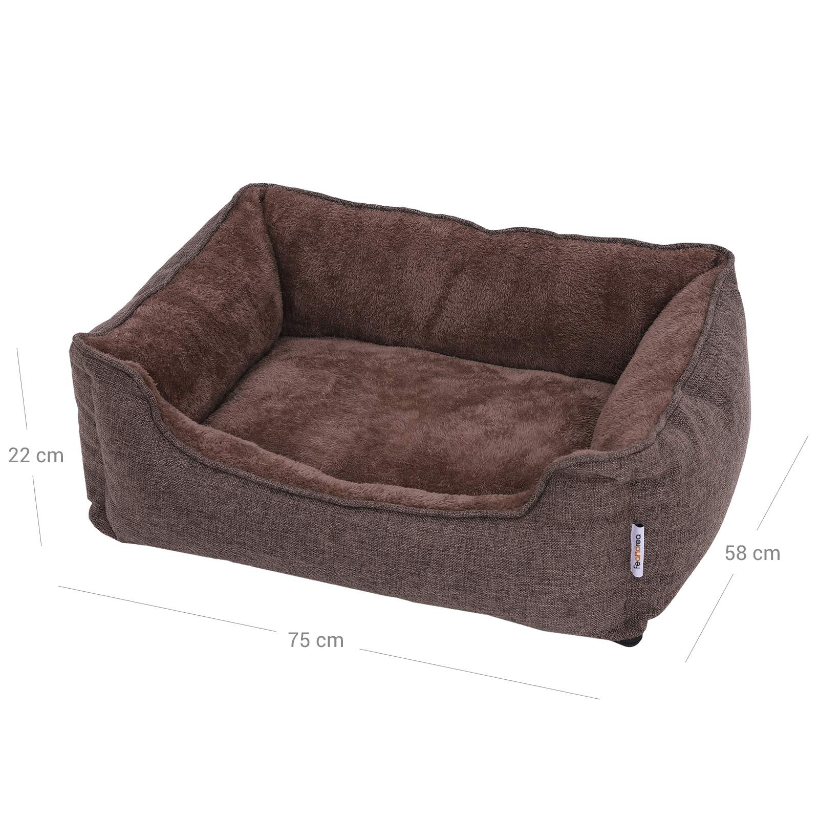 Dog bed - dog bed - 75 cm - brown