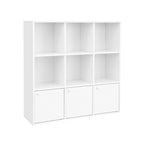 Bookcase - Detached - Cubus Cabinet - 9 compartments - White